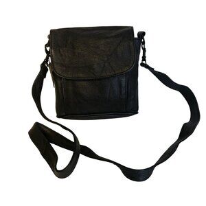 Carroll Collection Genuine Leather Crossbody Shoulder Bag  Removable Strap